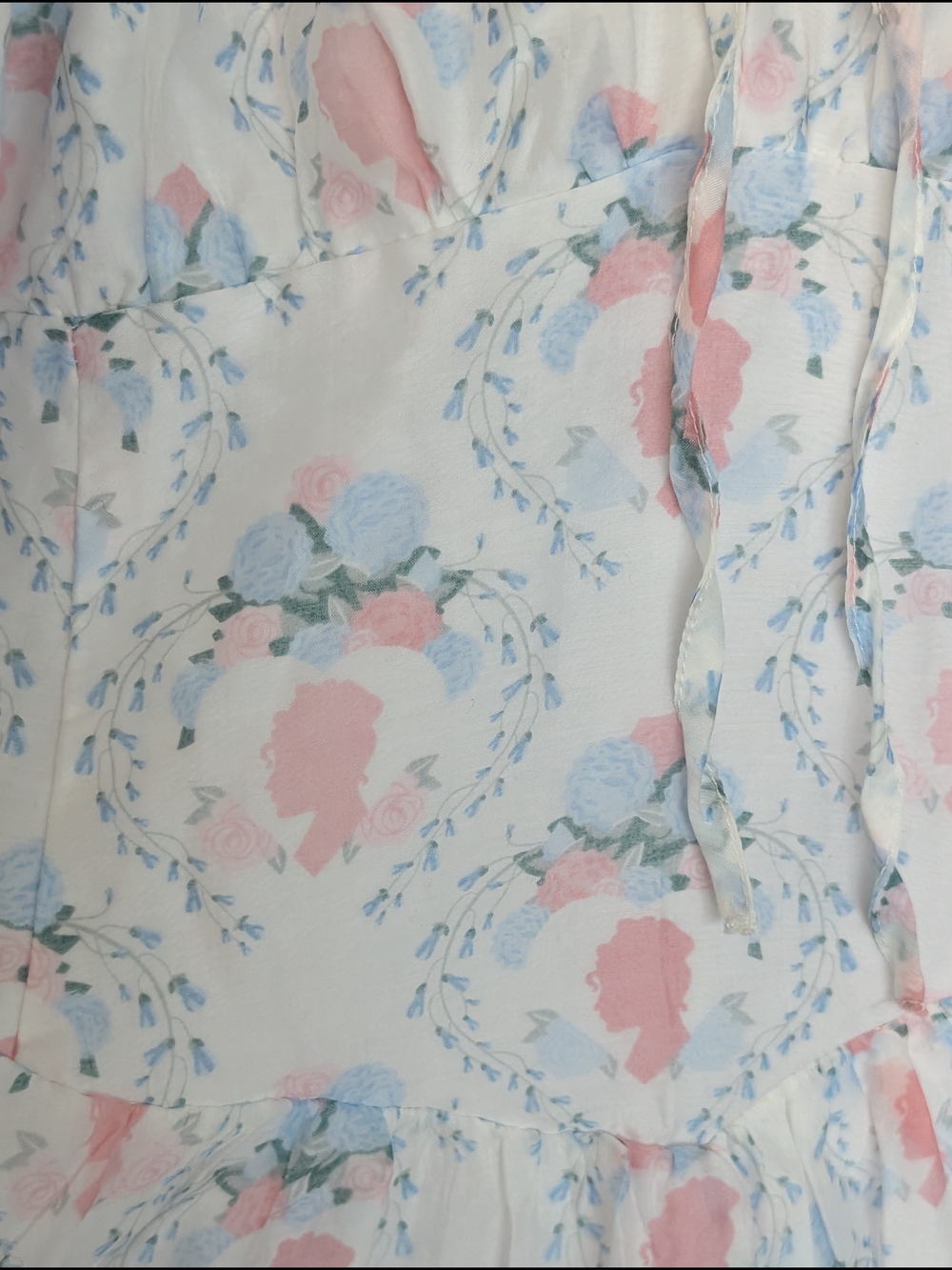 Celebrity Pink Bridgerton Puff Sleeve Mini Dress Women's XL Cottagecore Whimsy - Picture 3 of 9